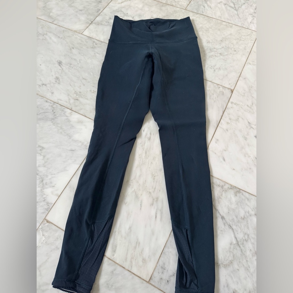 Navy High-Waisted Leggings